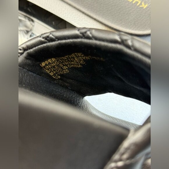 🆕 KURT GEIGER LONDON 🧿 NWOT Meena Eagle Slide, Quilted Black - Sz 39 US 8.5 - Picture 12 of 12